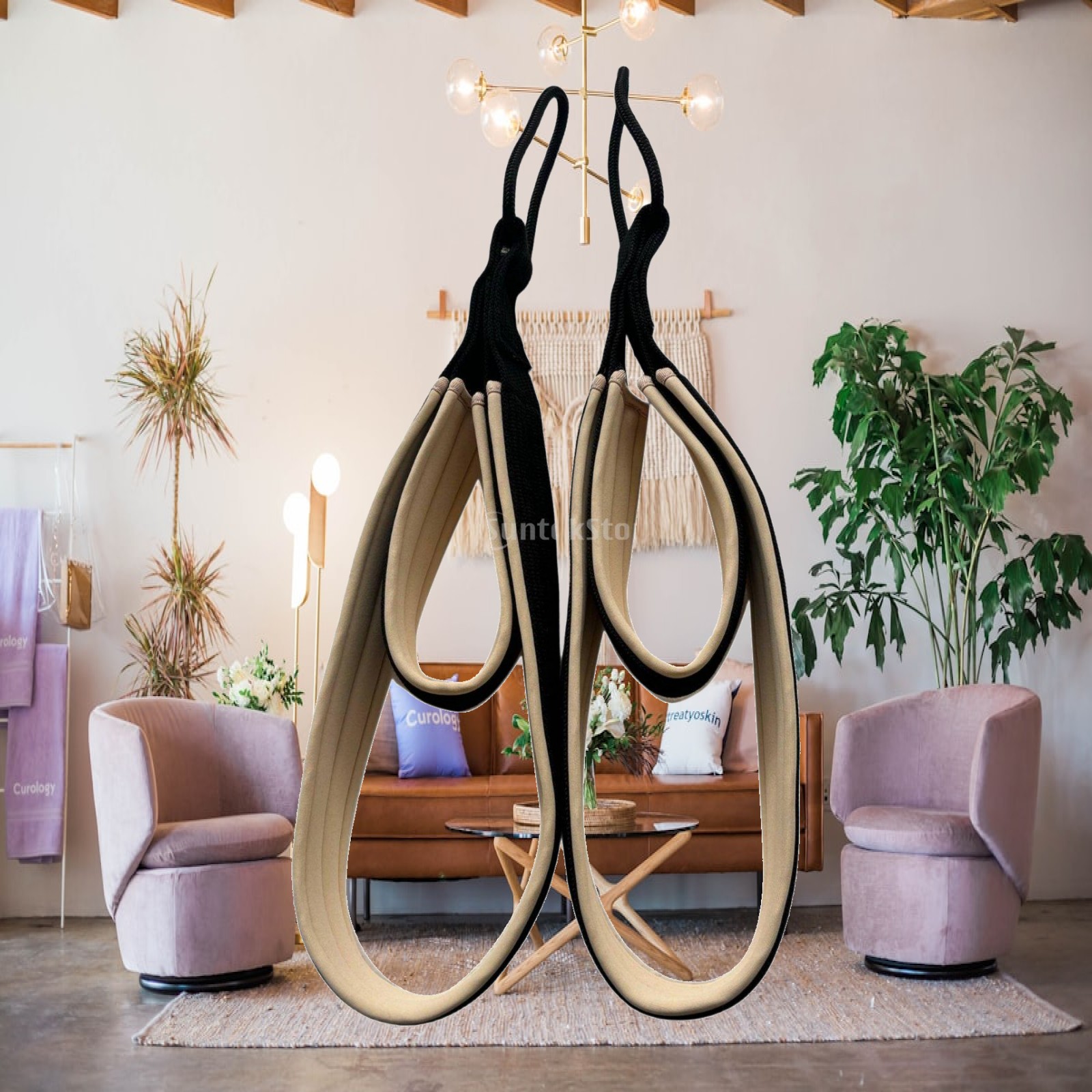 Pilates & Yoga Vida - Uchwyt do pilatesu z antypoślizgowym uchwytem,