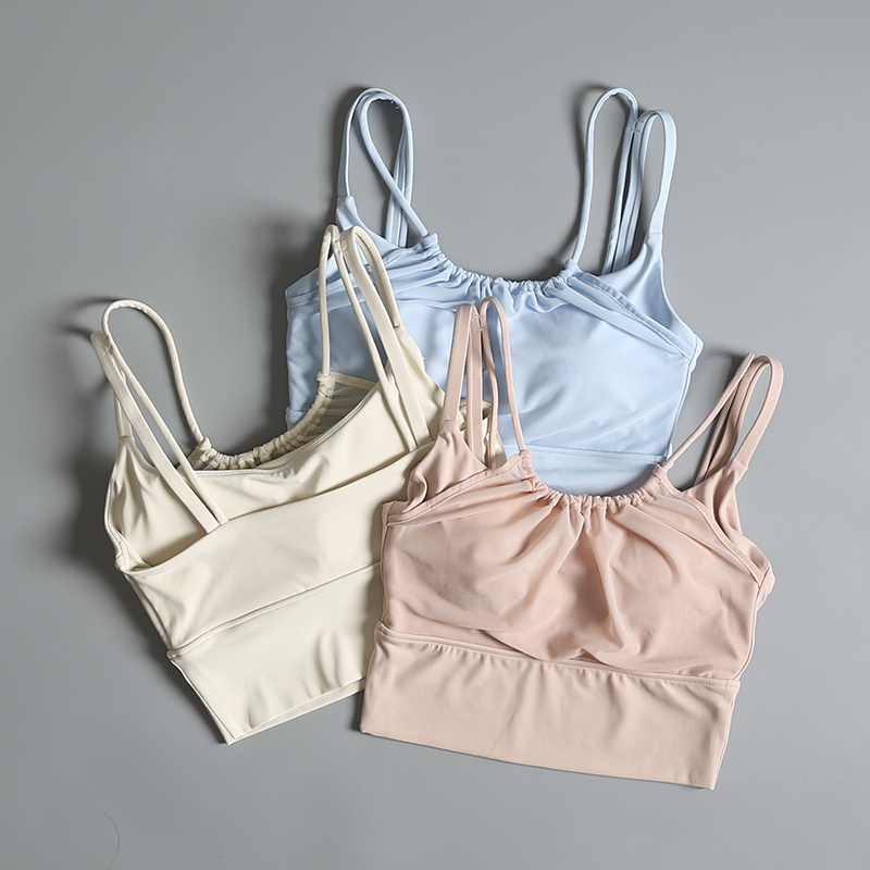 Pilates Yoga One - Biustonosz sportowy damski, letni, amortyzujący, z