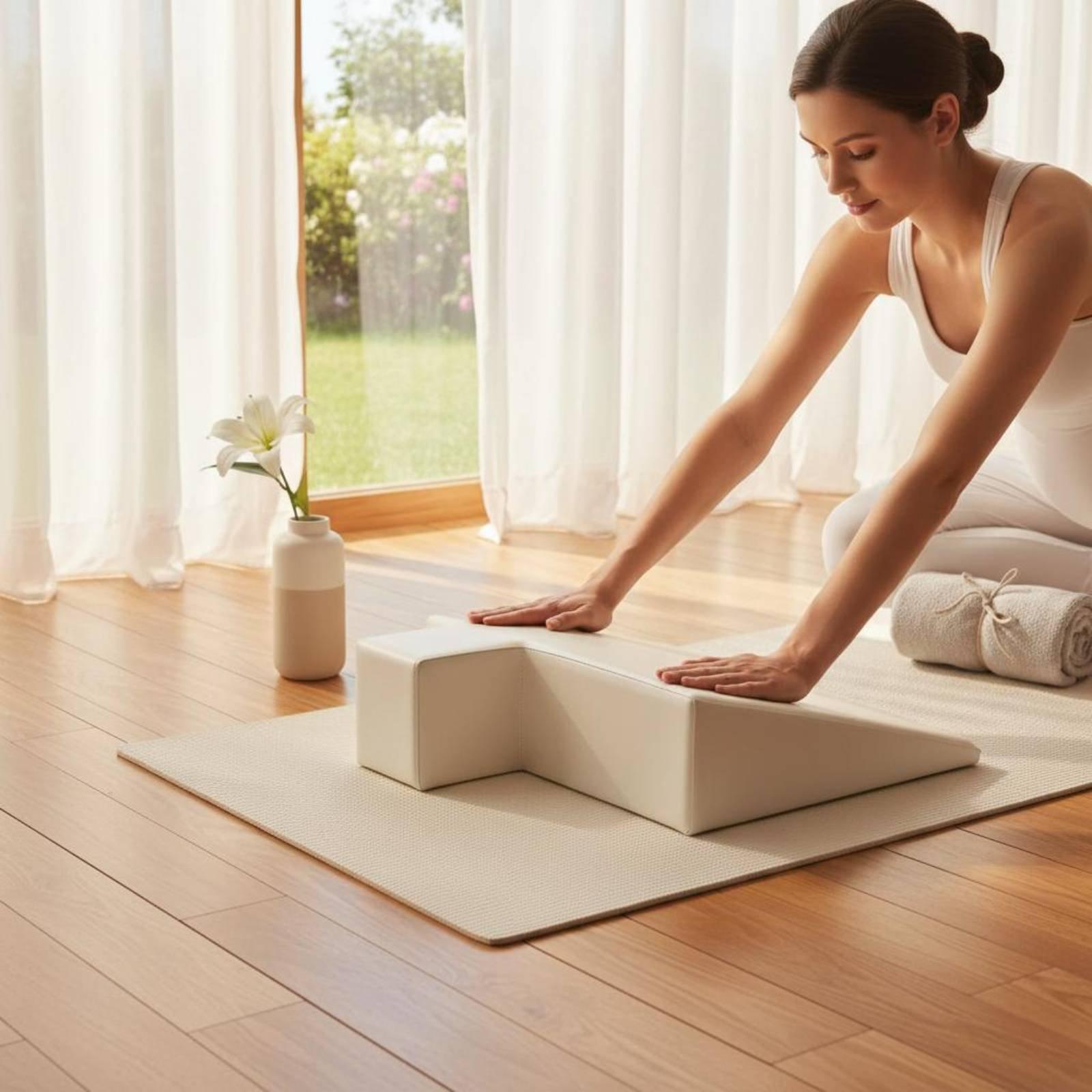 Pilates & Yoga Vida - Poduszka podpierająca ciążę z gęstej pianki,