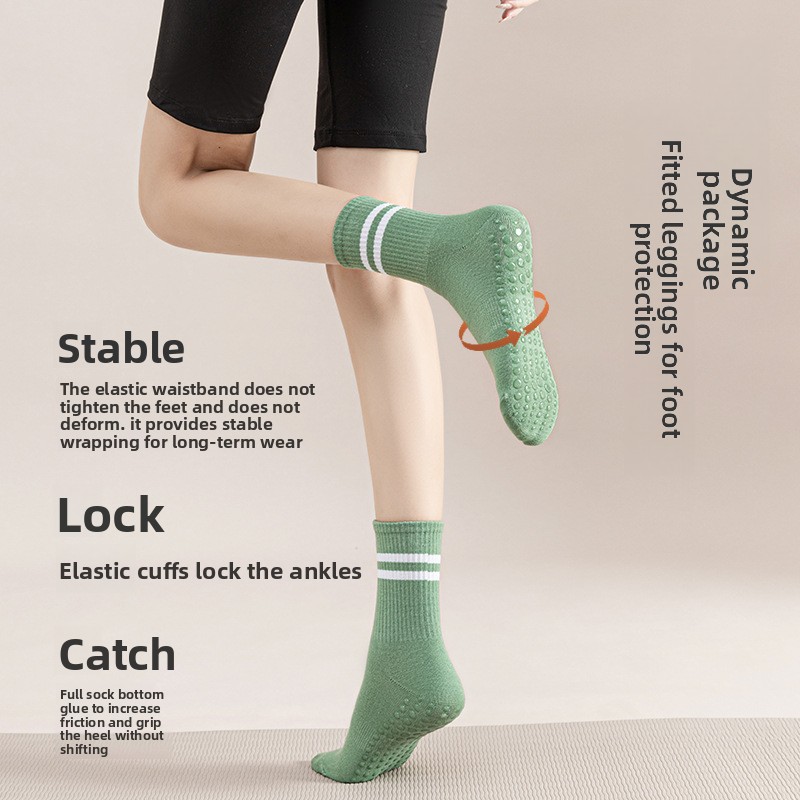 Damskie skarpetki do połowy ły – Pilate Yoga Workout recenzja i cena